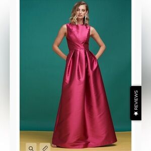 NWT- Kay Unger Josephine Magenta Ball Gown (Current Collection Retail $288)
